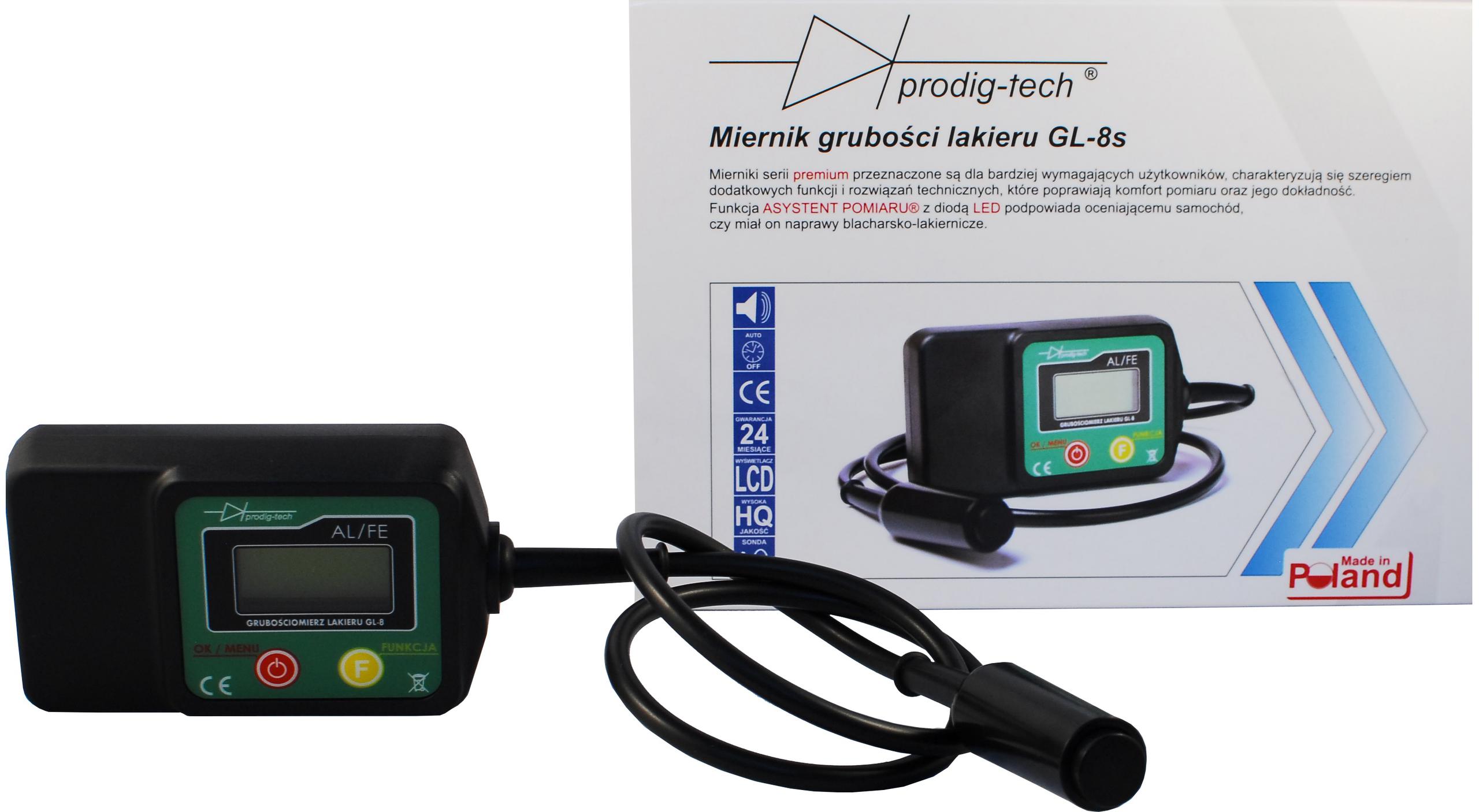 Miernik grubości lakieru Prodig-Tech GL-8S FE & AL - obrazek 8