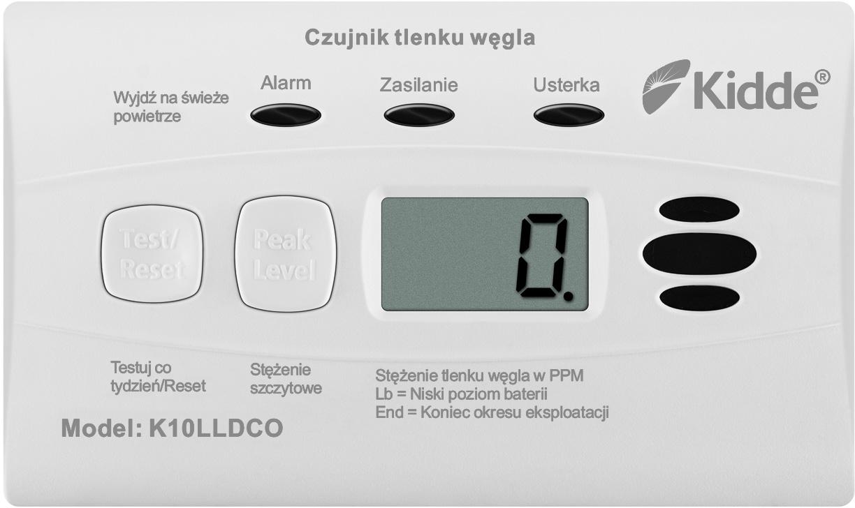 Czujnik czadu z wyświetlaczem Kidde K10LLDCO - obrazek 8