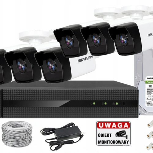 Zestaw do monitoringu Hikvision CCTV-KIT2-IPCAM-T/...
