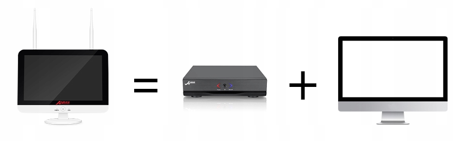 ZESTAW 4 KAMER WIFI Z MONITOREM LCD NVR 2W1 - obrazek 8