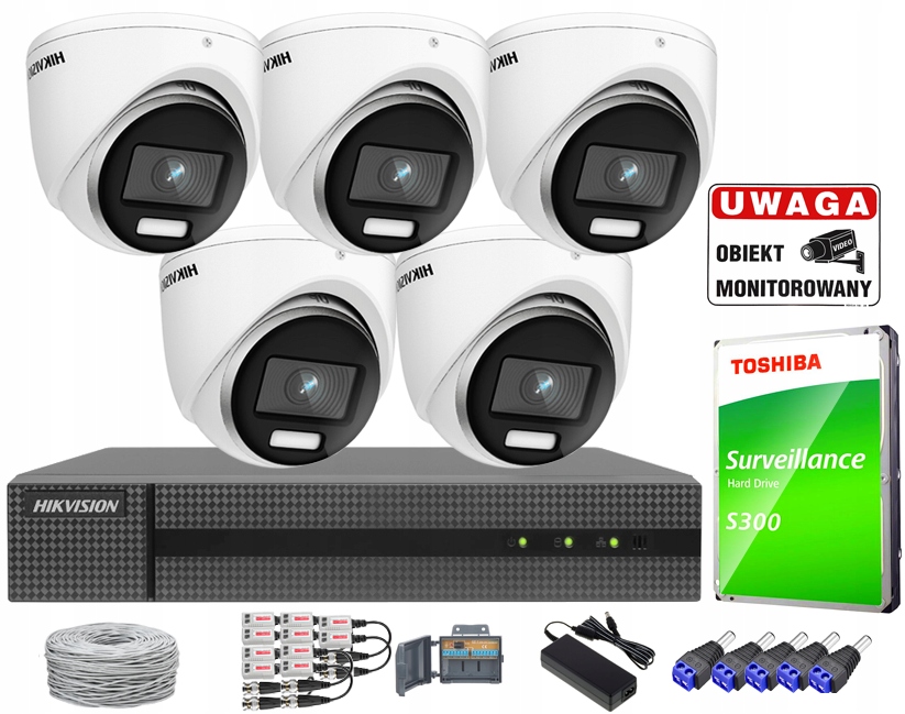 Zestaw do monitoringu Hikvision Zestaw monitoringu TVICAM-B2/T2-CV-8
