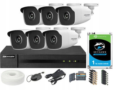 Zestaw monitoringu 4Mpx, 1TB,- Hikvision