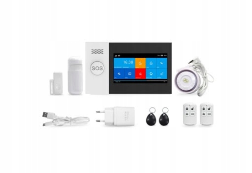 Bezprzewodowy alarm gsm WiFi PG107 +SYRENA bezprz.