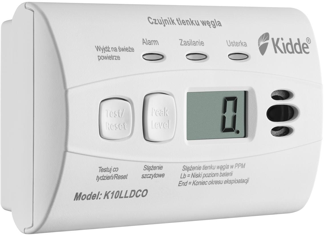Czujnik czadu z wyświetlaczem Kidde K10LLDCO - obrazek 9