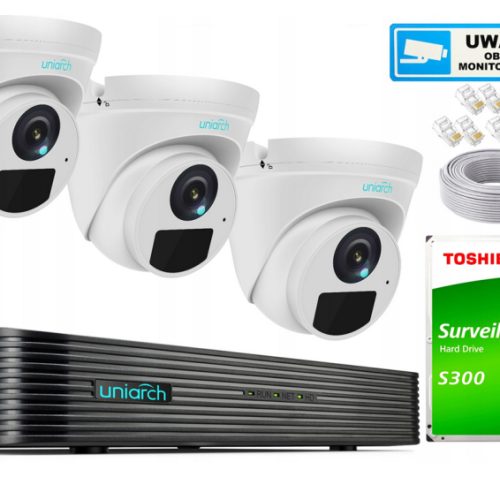 Zestaw Monitoringu IP 4Mpx UNIARCH Hikvision