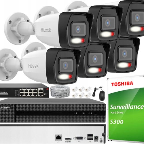 Zestaw do monitoringu Hikvision CCTV-KIT6-IPCAM-B4...