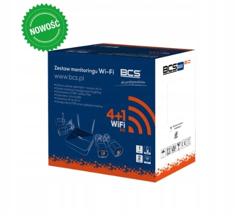 zestaw wifi 4 kamer BCS-B-KITW (2.0) FULL HD