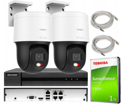 Zestaw do Monitoringu IP 4Mpx 2 Kamery obrotowe