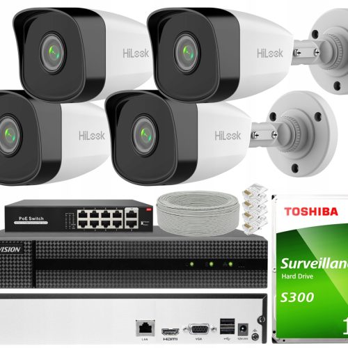 Zestaw do monitoringu Hikvision HWN-2108MH+IPCAM-B...