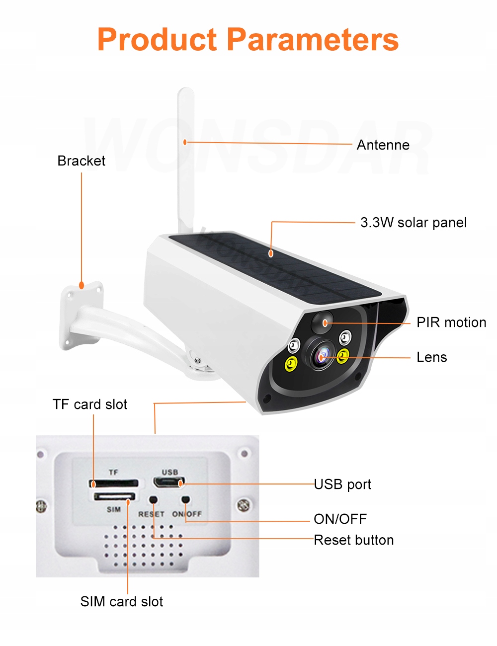 KAMERA SOLARNA GSM 3G 4G +PANEL SOLARNY+ karta SIM_`_`!_! - obrazek 7