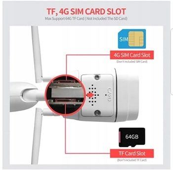 KAMERA WIFI 3G 4G ZEWNĘTRZNA GSM 5Mpx dzień/NOC - obrazek 12