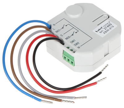 BEZPRZEWODOWY DWUKANAŁOWY STEROWNIK 230V AC ASW-2...