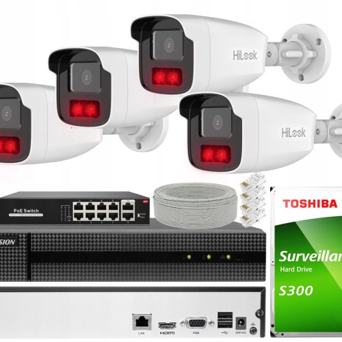 Zestaw do monitoringu Hikvision HWN-2108MH+IPCAM-B...