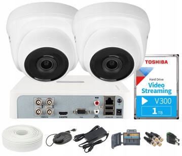 Zestaw monitoring 1TB, rejestrator 4-ch Hikvision