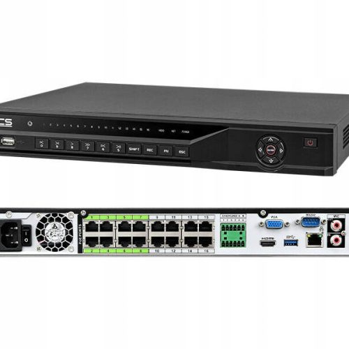 REJESTRATOR IP BCS-NVR1602-4K-P-AI 16 KANAŁÓW +1...