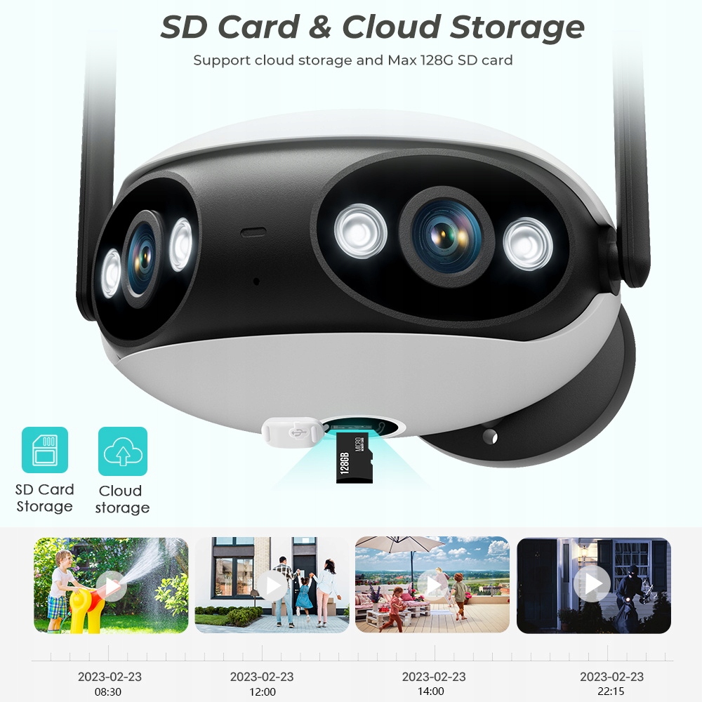 Kamera WIFI 4K 8MP panoramiczny kąt widzenia 180°_` - obrazek 6