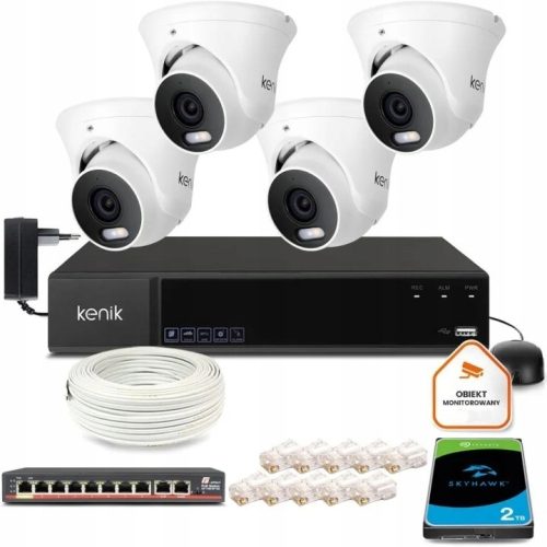 Zestaw monitoringu dom firma 4x KG-5430DAS-ILD-V2 ...