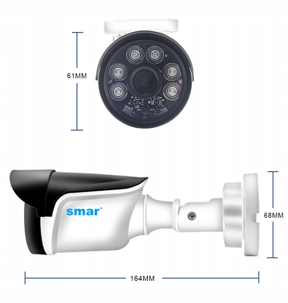 ZESTAW 4 KAMER DO MONITORINGU SUPER HD 5MPX - obrazek 2