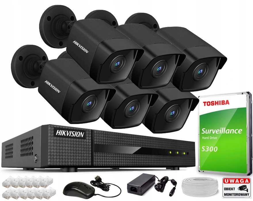 Zestaw do monitoringu Hikvision Zestaw Hikvision PoE/4Mpx