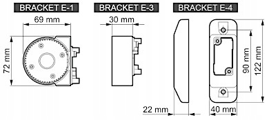 WKŁADKA MODUŁOWEGO UCHWYTU DO CZUJEK RUCHU BRACKET - obrazek 5