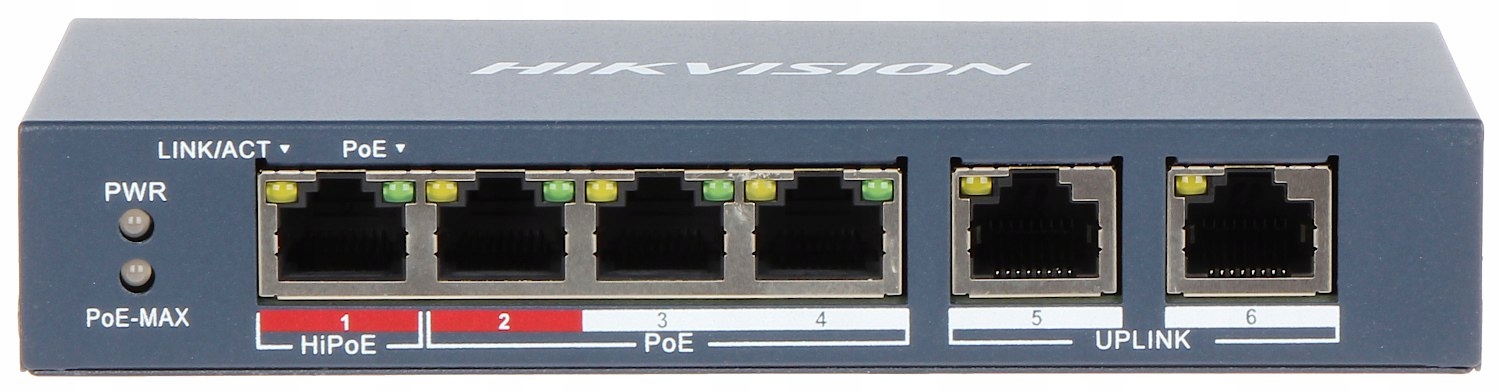 Switch PoE 6 portów hikvision - obrazek 2