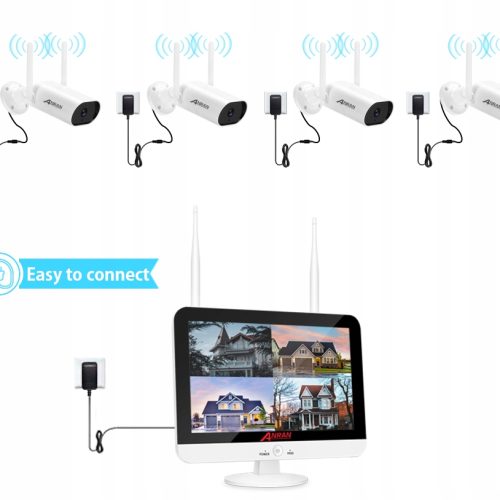 Zestaw monitoringu WiFi Z MONITOREM Nagrywającym