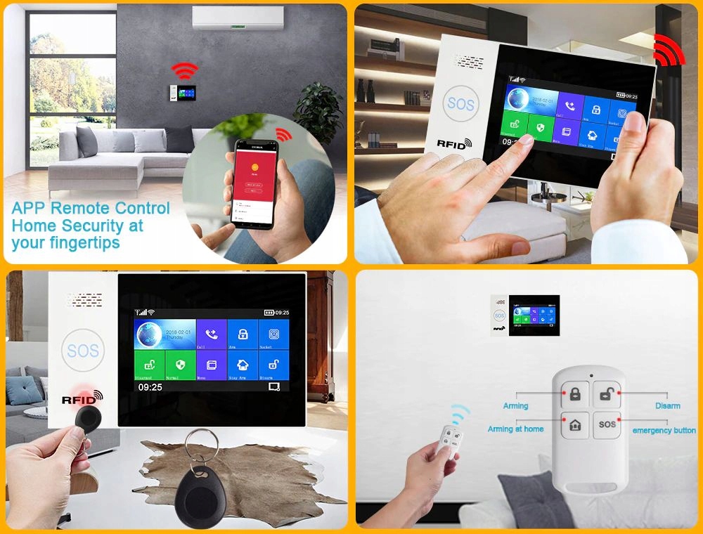 Bezprzewodowy alarm gsm + WiFi PG107 +Syrena 120dB - obrazek 13