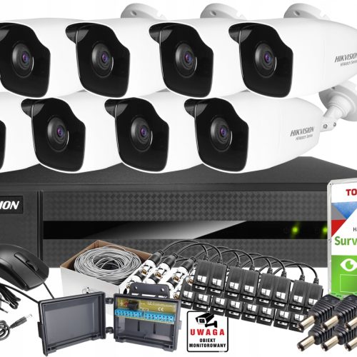 Zestaw do monitoringu Hikvision HWD-5108M+HWT-B220...