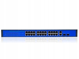 Switch 24porty PoE + 2xUplink 1000Mb/s + 2x SFP