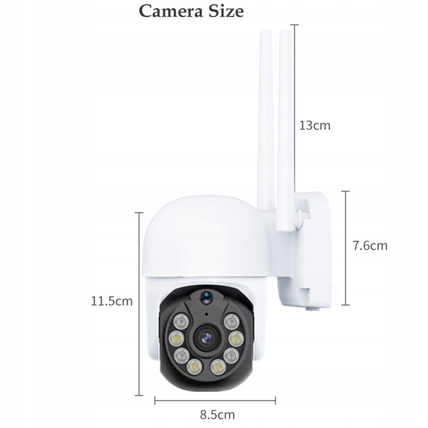 ZESTAW 4 KAMER WIFI 3MPX Z NVR LCD TUYA SMART LIVE - obrazek 7