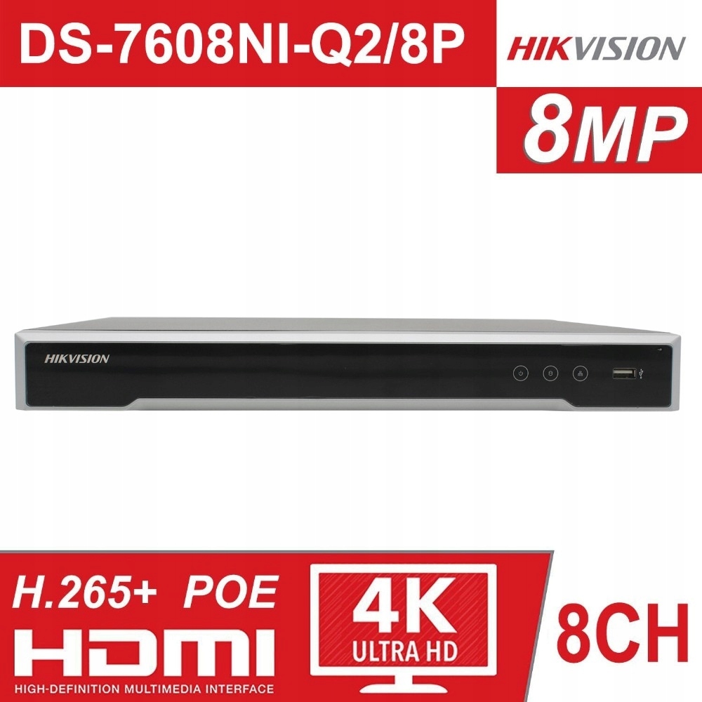 Rejestrator Hikvision DS-7608NI-Q2/8P 8mpix