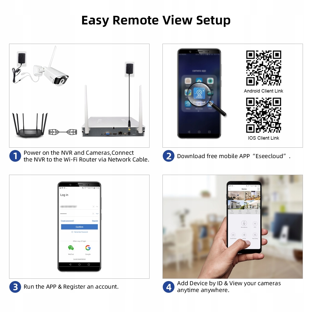 ZESTAW MONITORINGU WIFI NAGRYWANIE OBRAZU I GŁOSU - obrazek 15