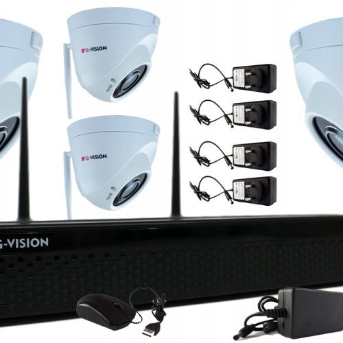 Zestaw do monitoringu WiFi 4 kamery 5Mpx FHD IR30m