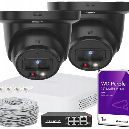 Zestaw do monitoringu Dahua IP-KIT-8MPx 4ch BLACK