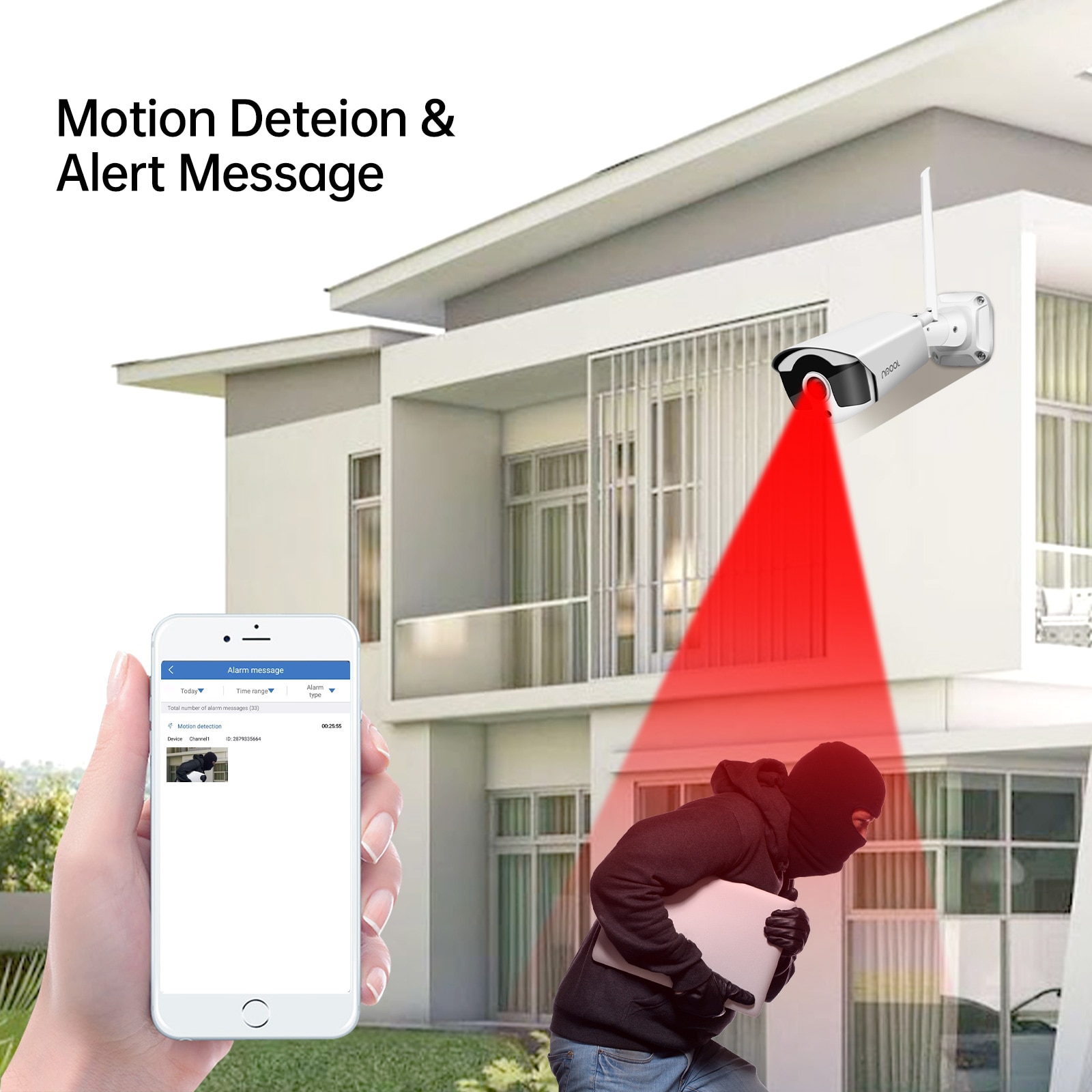 ZESTAW MONITORINGU WIFI NAGRYWANIE OBRAZU I GŁOSU - obrazek 8