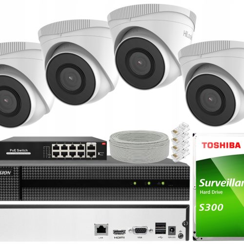 Zestaw do monitoringu Hikvision HWN-2108MH+IPCAM-T...