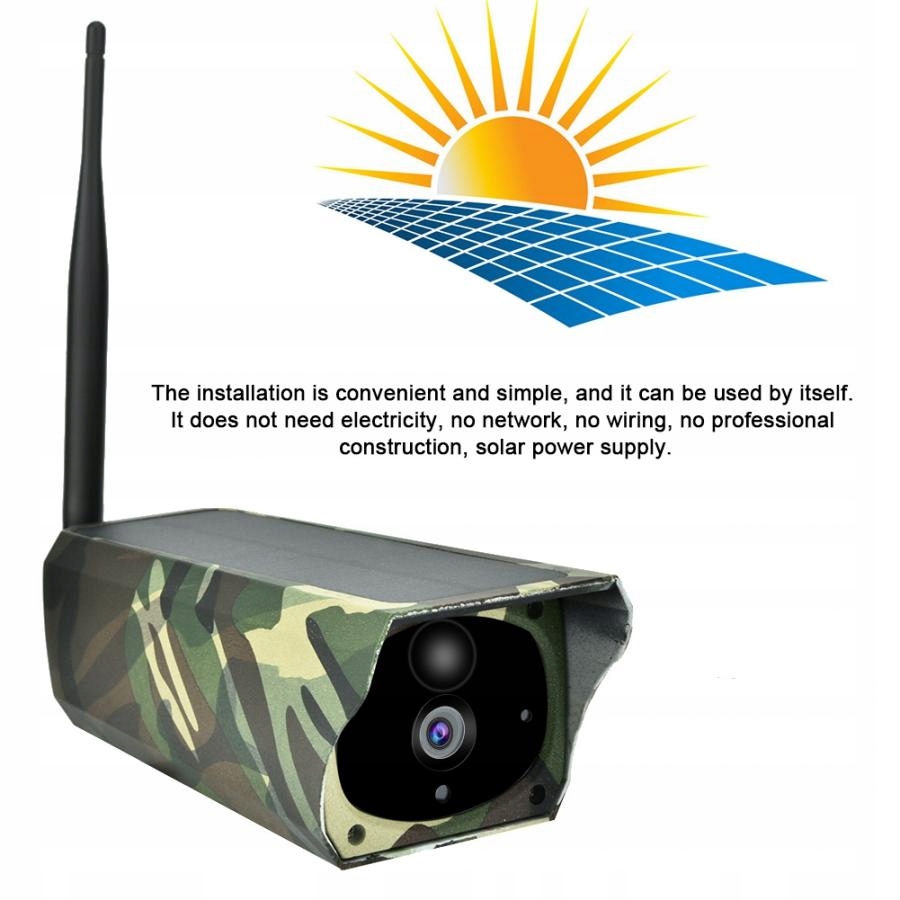 Kamera Solarna WIFI FULL HD Kamera Leśna Moro - obrazek 12
