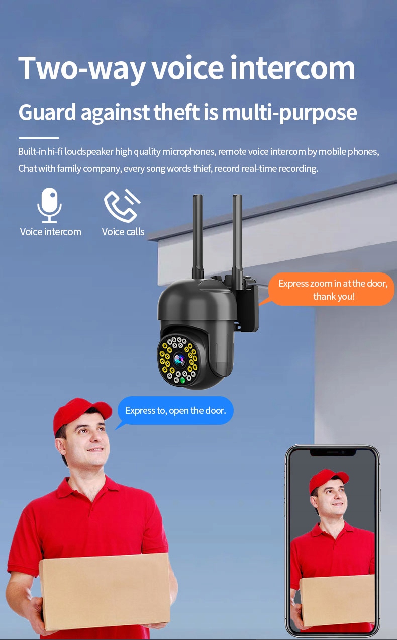 KAMERA OBROTOWA ZEWNĘTRZNA IP WIFI FULL HD TUYA - obrazek 11