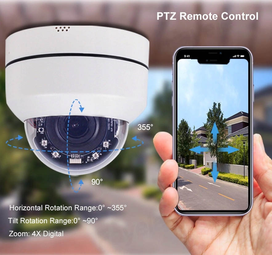 Mini Kamera IP WIFI Obrotowa Bezprzewodowa Zoomx4 - obrazek 8