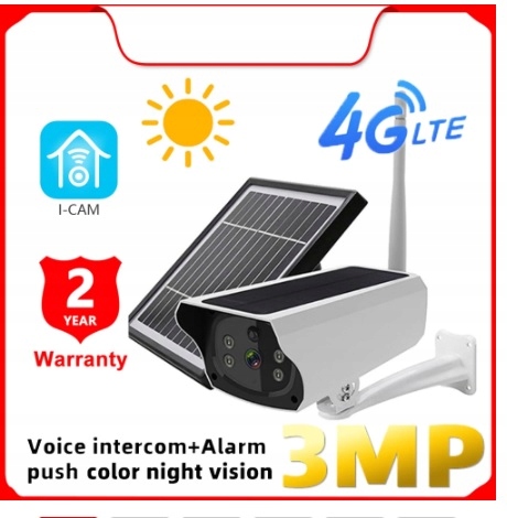 KAMERA SOLARNA GSM 3G 4G +PANEL SOLARNY SIM KARTA