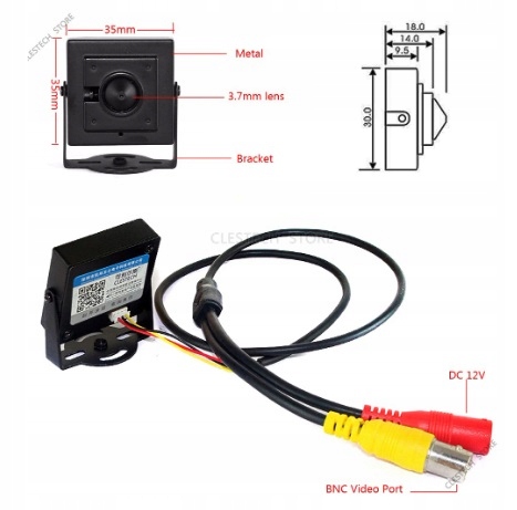 MINI KAMERA PINHOLE 2MPX FULL HD 1080P AHD