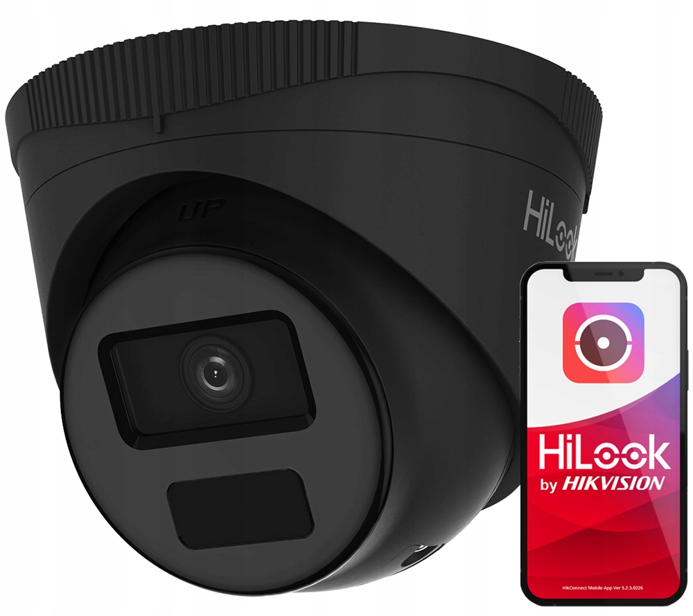 Kamera wewnętrzna, zewnętrzna HiLook IPC-T241H-C BLACK HiLook by Hikvision