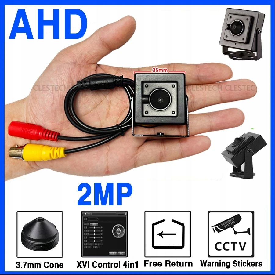 MINI KAMERA PINHOLE 2MPX FULL HD 1080P AHD