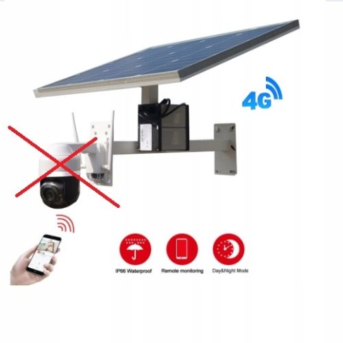 Panel Solarny z Baterią do Kamer GSM Monitoringu