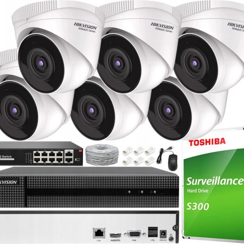 Zestaw do monitoringu Hikvision Hiwatch CCTV-KIT6-...