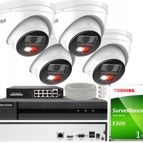 Zestaw do monitoringu Hikvision 2108MH+IPCAM-T4 Hy...