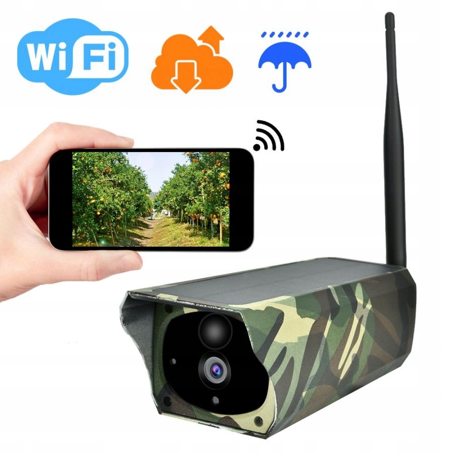 Kamera Solarna WIFI FULL HD Kamera Leśna Moro