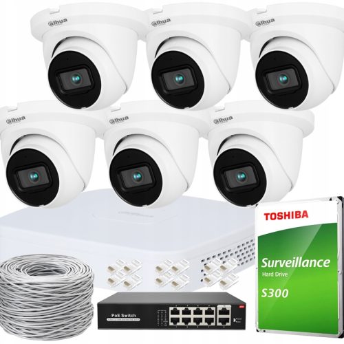 Zestaw do monitoringu Dahua IP-KIT-8CH IPC-HDW2441