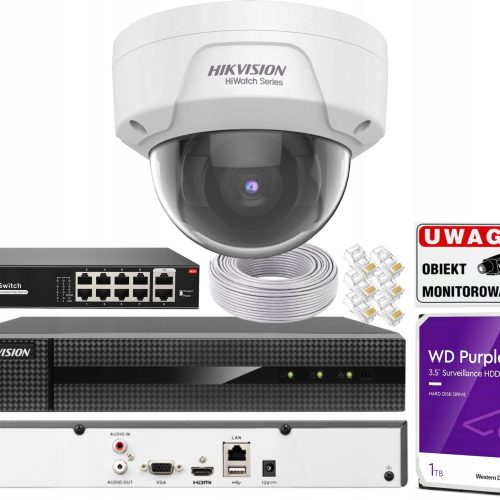 Zestaw do monitoringu Hikvision CCTV-KIT-D180H-8MP