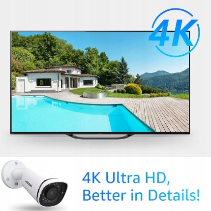 Kamera sieciowa IP 4K 8Mpx H.265 POE IR40m 2,8mm - obrazek 3